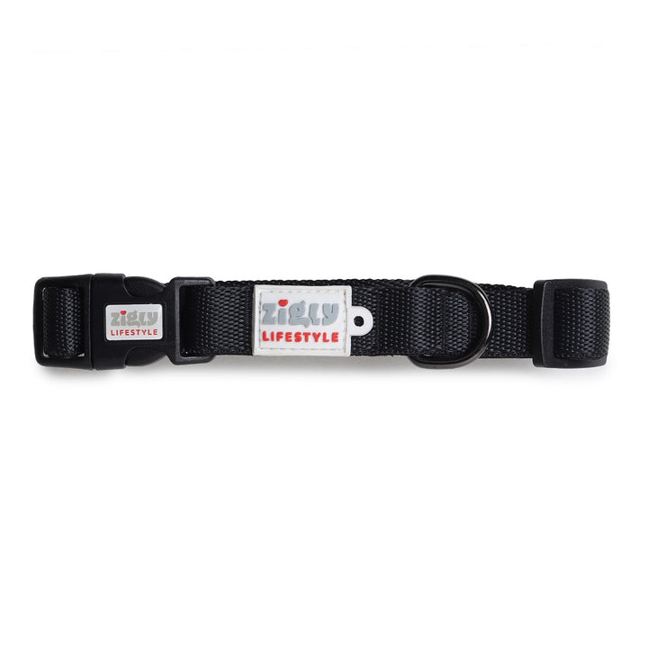 ZL Classic Padded Dog Collar – Black