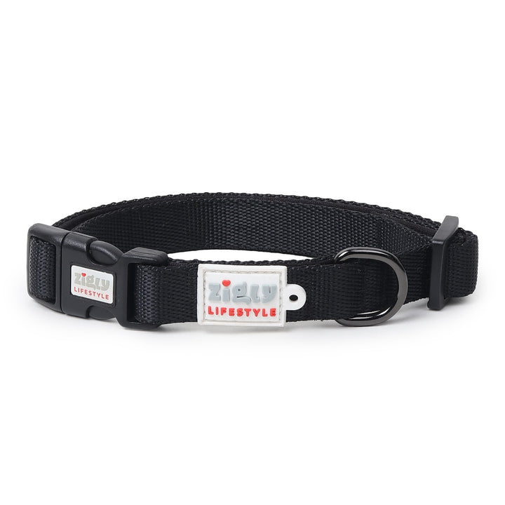 ZL Classic Padded Dog Collar – Black