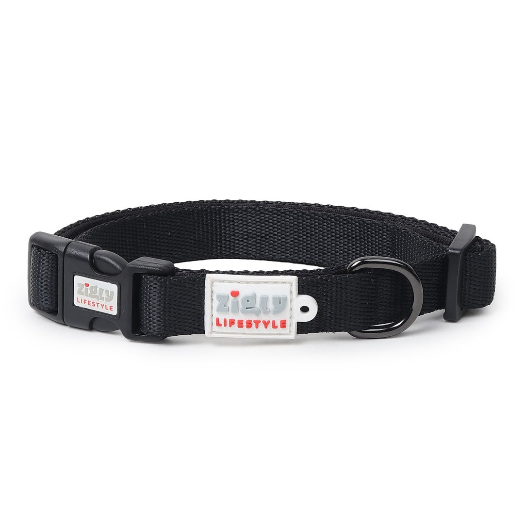 ZL Classic Padded Dog Collar – Black