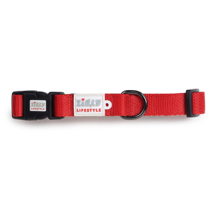 ZL Classic Padded Dog Collar – Red 