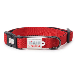 ZL Classic Padded Dog Collar – Red 