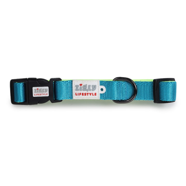 ZL Classic Padded Dog Collar – Neon Green