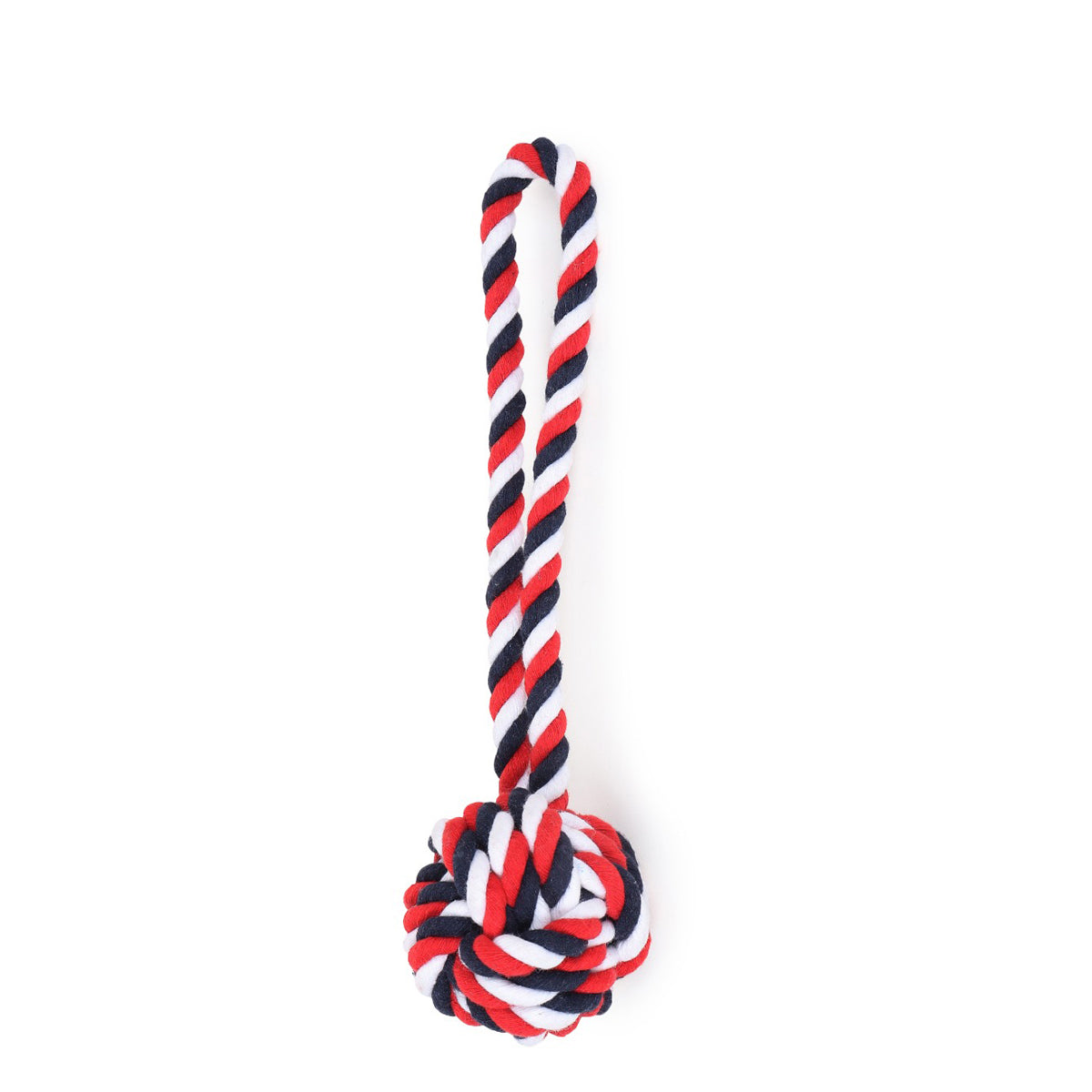 ZL Cotton Ball with Handle Rope Toy - Medium 