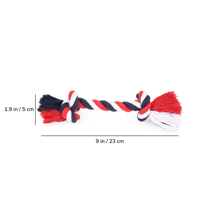 ZL Cotton Two Knot Dog Rope Toy -  Medium 