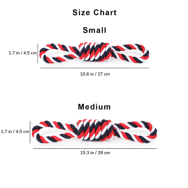 ZL Cotton Two Loop Dog Toy