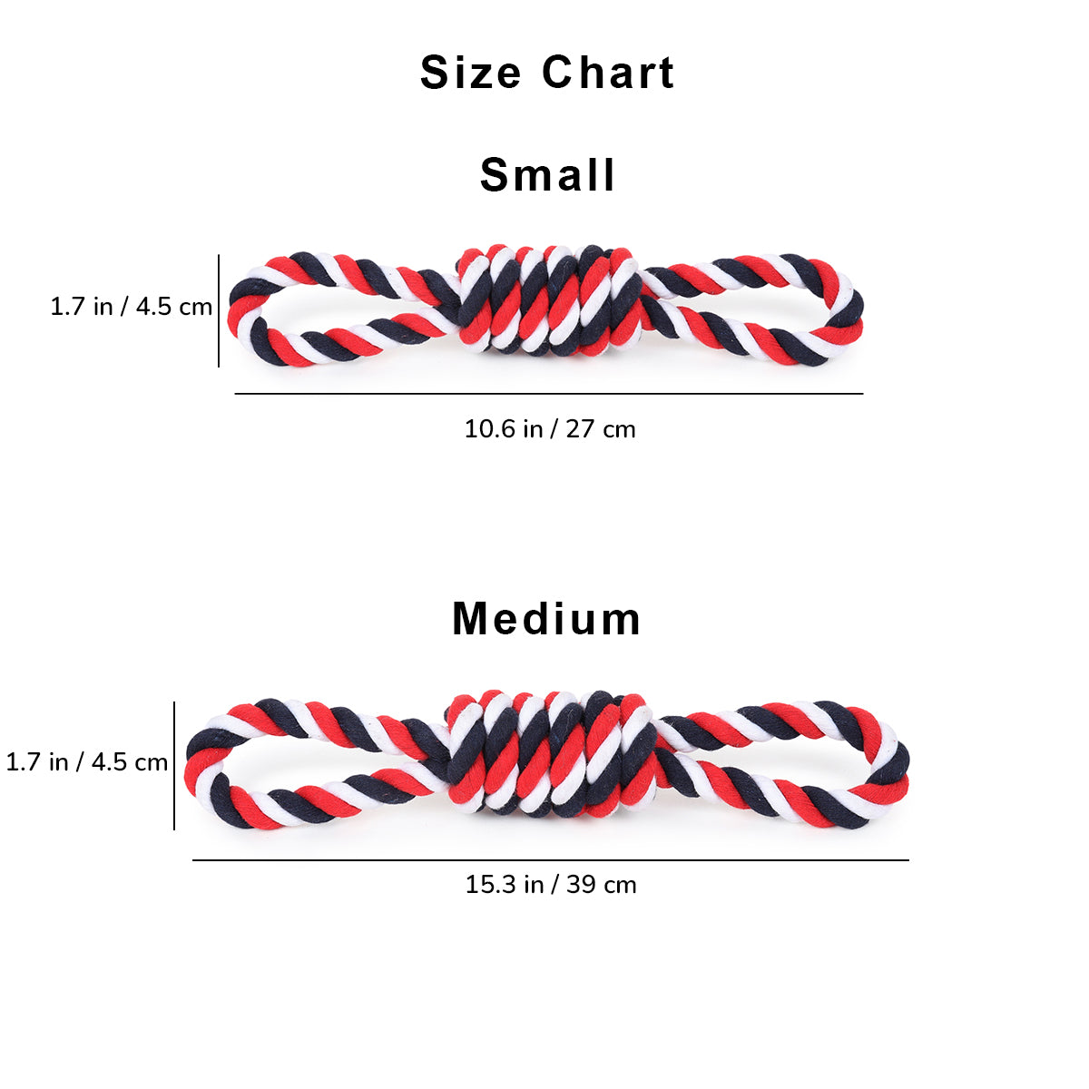 ZL Cotton Two Loop Dog Toy