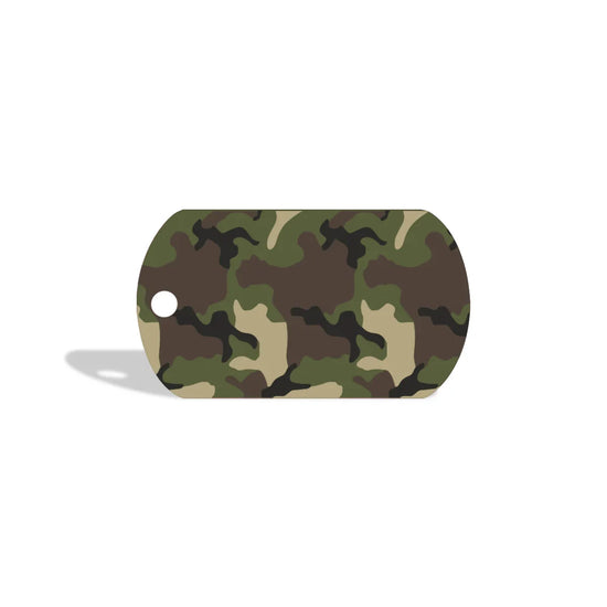 Petsy Personalised Pet Tag - Military Camouflage