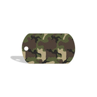 Petsy Personalised Pet Tag - Military Camouflage