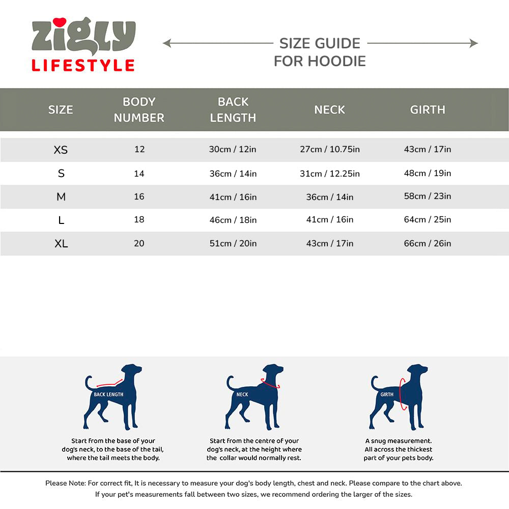 Zl Winterized Denim Dog Hoodie Blue