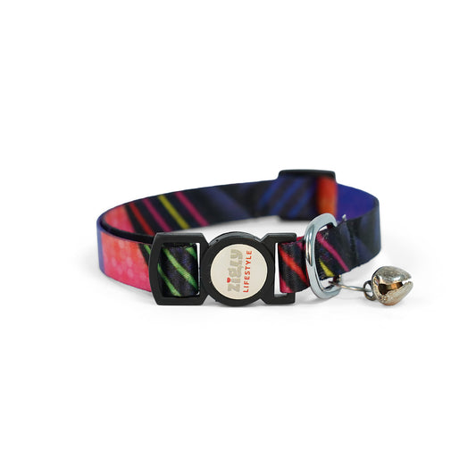 ZL Colour Slice Cat Collar with Bell