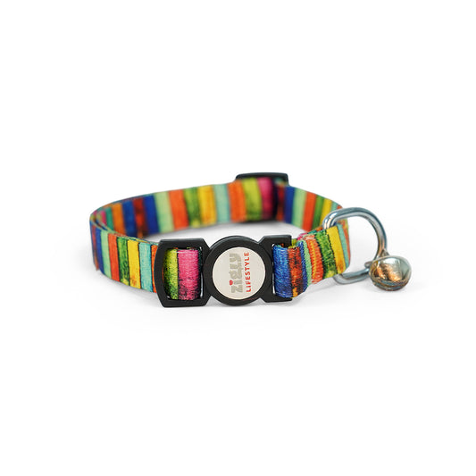 ZL Rainbow Cat Collar with Bell