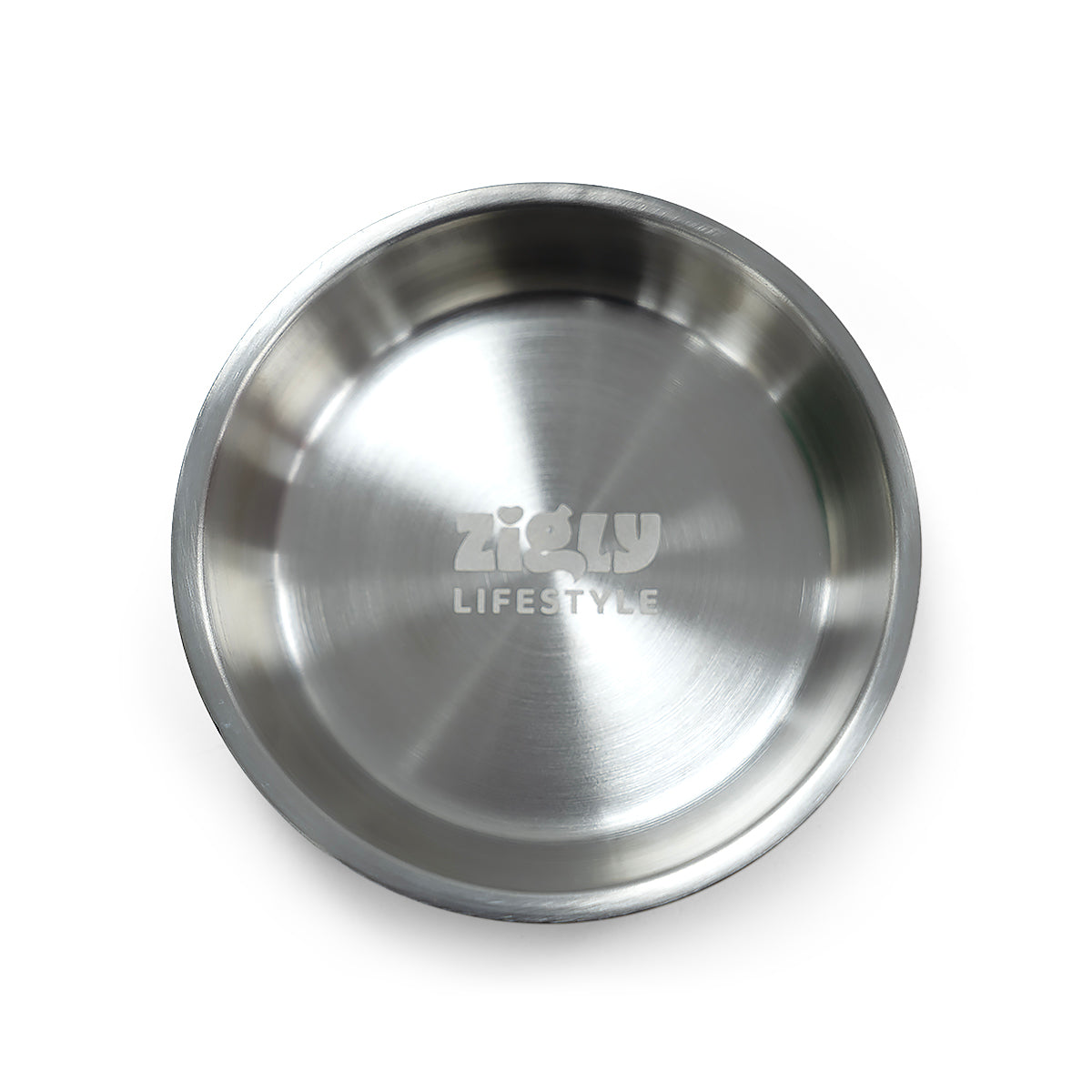 ZL Meow Dish Double Walled Cat Bowl - Lime