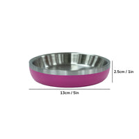 ZL Meow Dish Double Walled Cat Bowl - Pink Punch