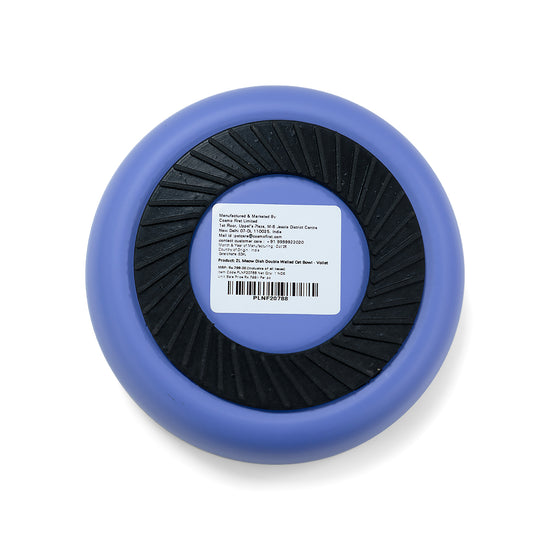 ZL Meow Dish Double Walled Cat Bowl - Voilet