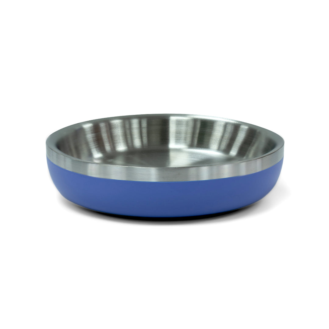 ZL Meow Dish Double Walled Cat Bowl - Voilet
