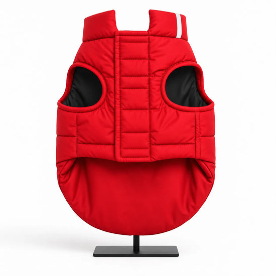 Zigly Lifestyle ZL Cozy Shield red padded dog jacket for pets