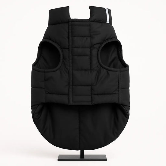 Zigly Lifestyle Trail Buddy black quilted dog jacket for pets