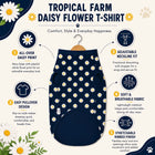 ZL Tropical Farm Daisy Flower Dog T-Shirt