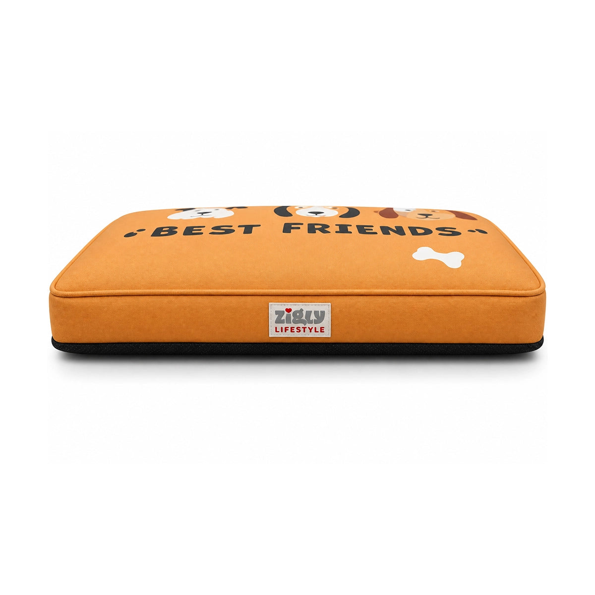 ZL Forever Best Friends Dog Flat Bed - Small – 60cm - Mustard Yellow
