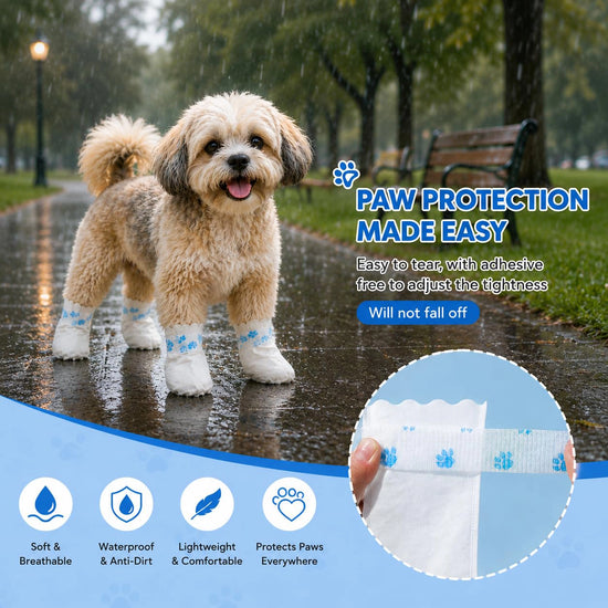 Zigly Disposable Dog Boots for Paw Protection - 20 - Pieces