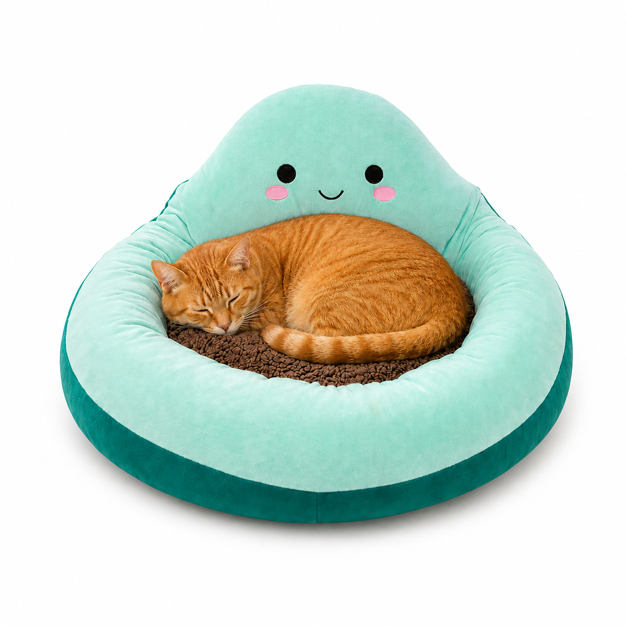 ZL Avocado Cuddle Cat Bed -Green