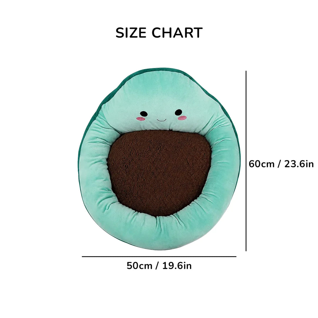 ZL Avocado Cuddle Cat Bed -Green