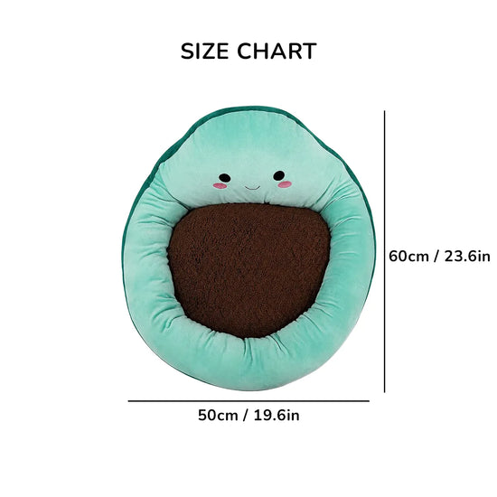 ZL Avocado Cuddle Cat Bed -Green