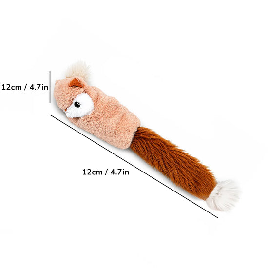ZL Bushy Squirrel Plush Toy for Dogs