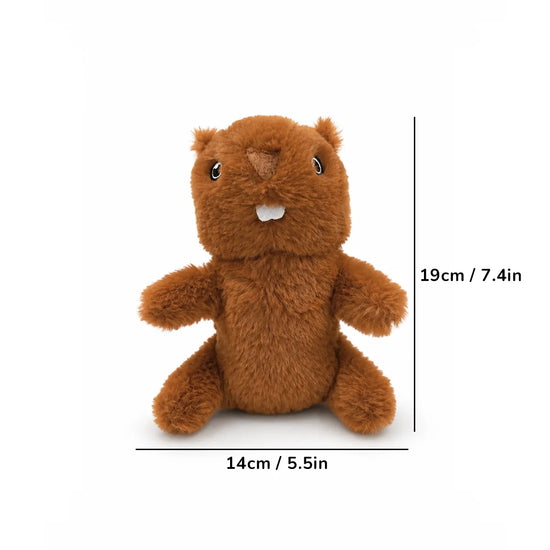 ZL Bucky Beaver Plush Toy for Dogs