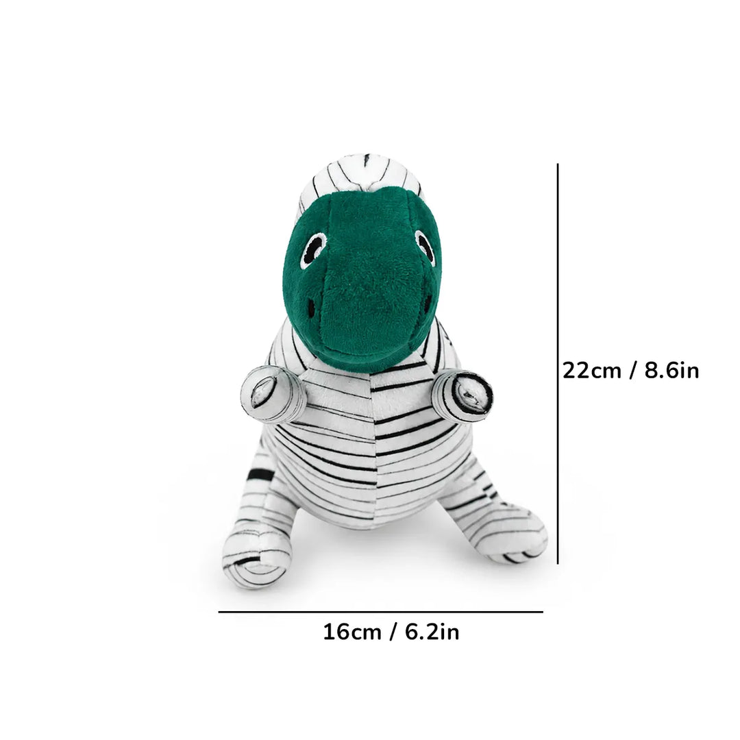ZL Zippy Zebra Plush Toy for Dogs