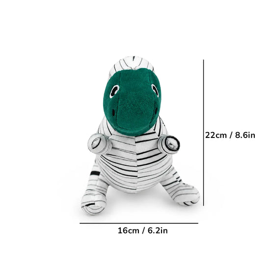 ZL Zippy Zebra Plush Toy for Dogs