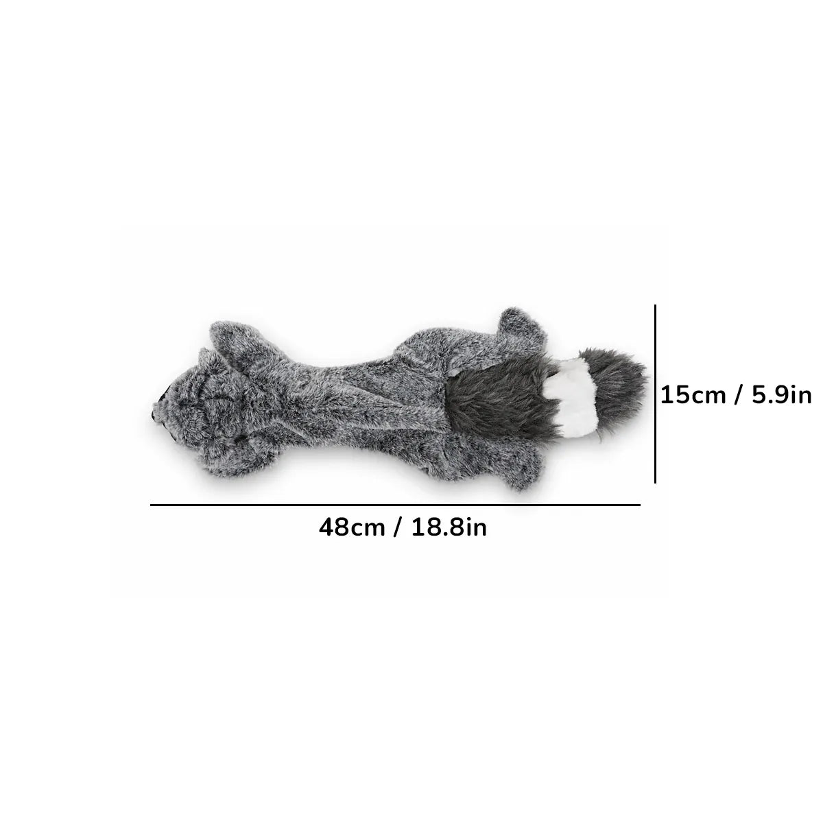 ZL Nutkin Squirrel Plush Toy for Dogs