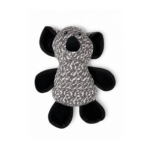 Zigly Lifestyle ZL Ellie Elephant Plush Toy for dogs in grey and black patterns