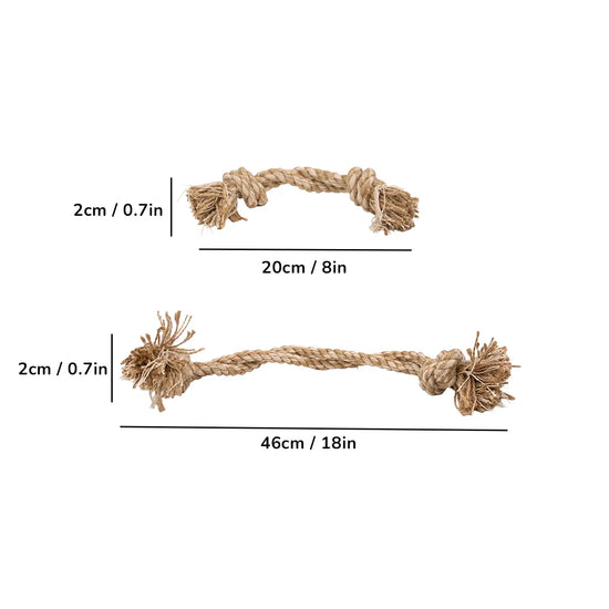 ZL 2 Knot Cotton  Rope Toy for Dogs