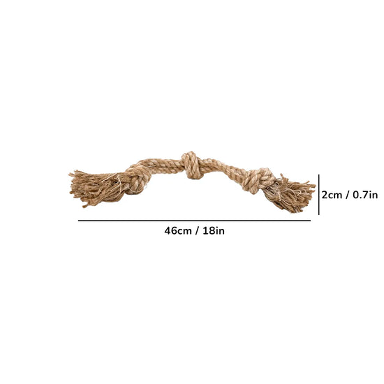ZL 3 Knot Cotton Rope Toy for Dogs - 18inch