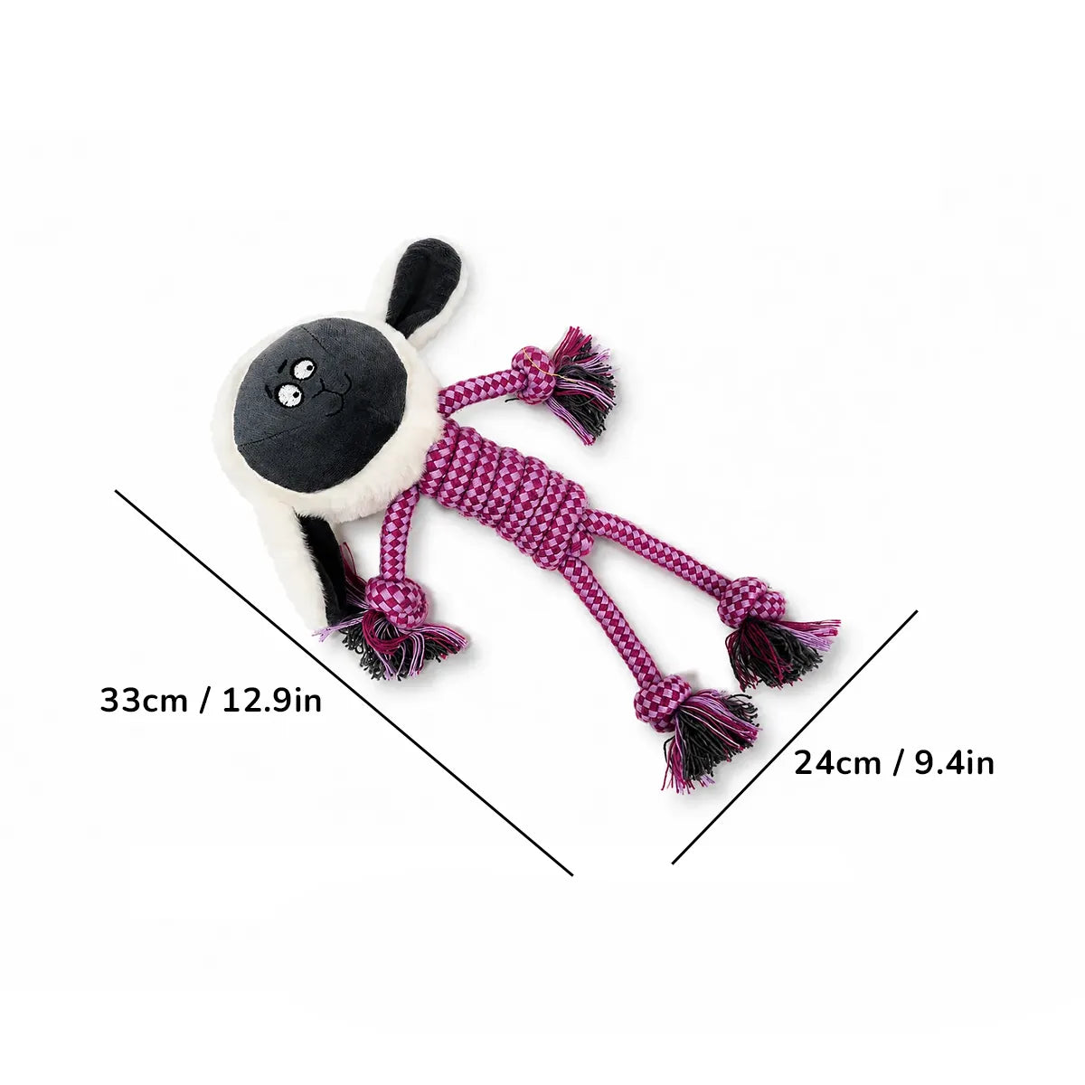 ZL Lulu Sheep Rope Toy for Dogs