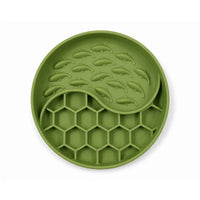 ZL SmartFeed 2 in-1 Slow Feeder & Lick Mat for Dogs - Green