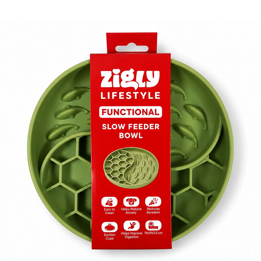 ZL SmartFeed 2 in-1 Slow Feeder & Lick Mat for Dogs - Green