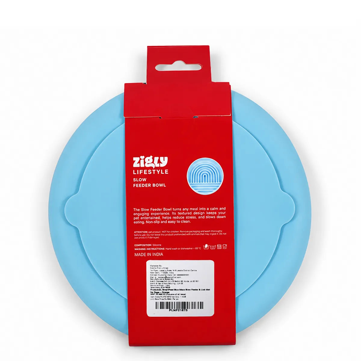 ZL SmartFeed Blue Maze Slow Feeder & Lick Mat for Dogs - Blue