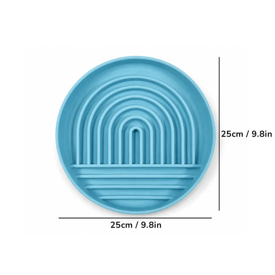 ZL SmartFeed Blue Maze Slow Feeder & Lick Mat for Dogs - Blue