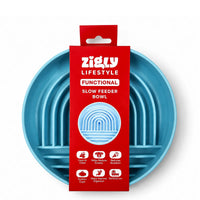 ZL SmartFeed Blue Maze Slow Feeder & Lick Mat for Dogs - Blue
