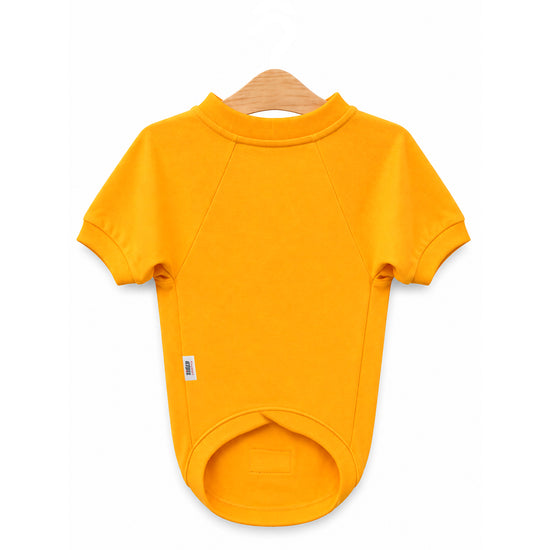 Zigly Lifestyle Fab & Fluffy Dog T-Shirt - Yellow