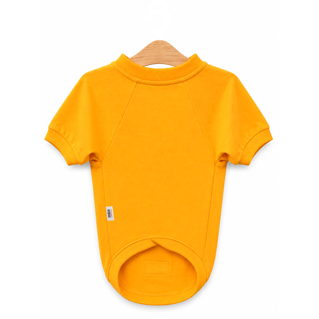 Zigly Lifestyle Fab & Fluffy Dog T-Shirt - Yellow