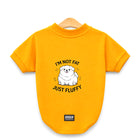 Zigly Lifestyle Fab & Fluffy Dog T-Shirt - Yellow