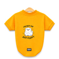 Zigly Lifestyle Fab & Fluffy Dog T-Shirt - Yellow