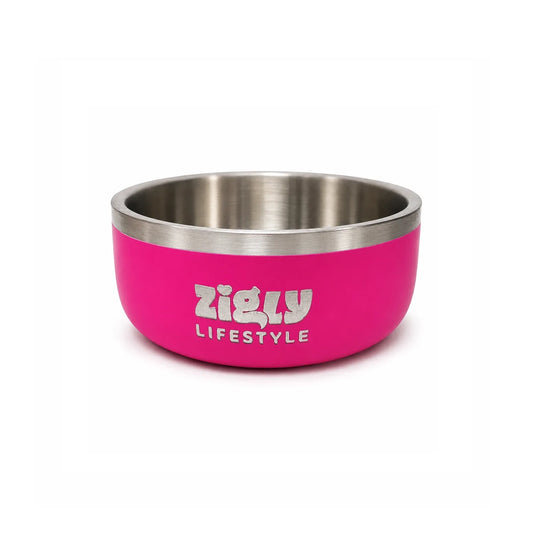ZL Ultimate Double Walled Dog Bowl - Pink