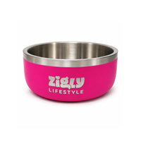 ZL Ultimate Double Walled Dog Bowl - Pink