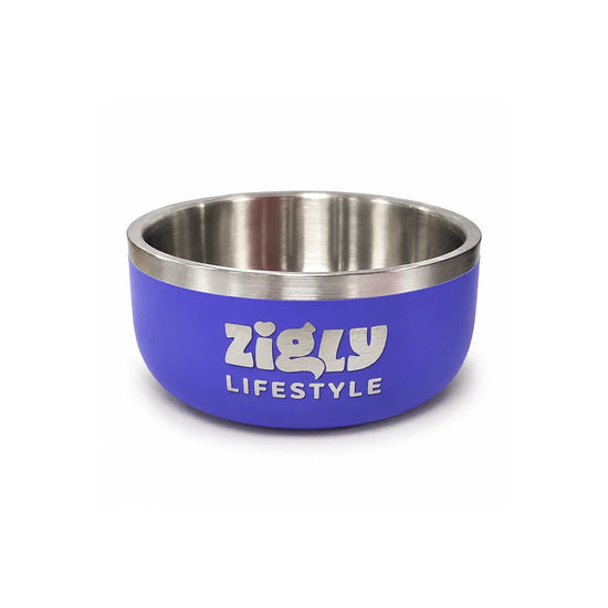ZL Ultimate Double Walled Dog Bowl - Blue