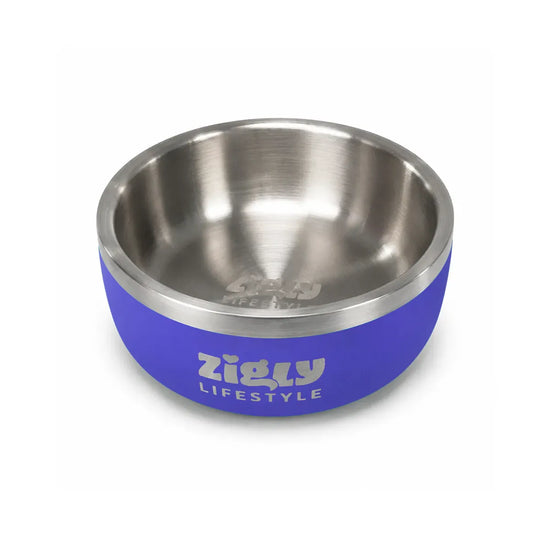 ZL Ultimate Double Walled Dog Bowl - Blue