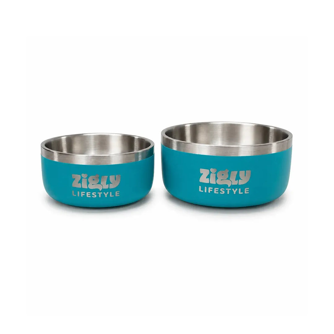 ZL Ultimate Double Walled Dog Bowl - Teal